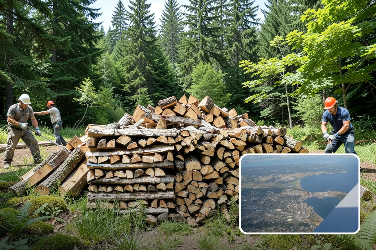 Two Cord Firewood in Oak Harbor, Island County, WA - Ample supply for daily wood-stove heating