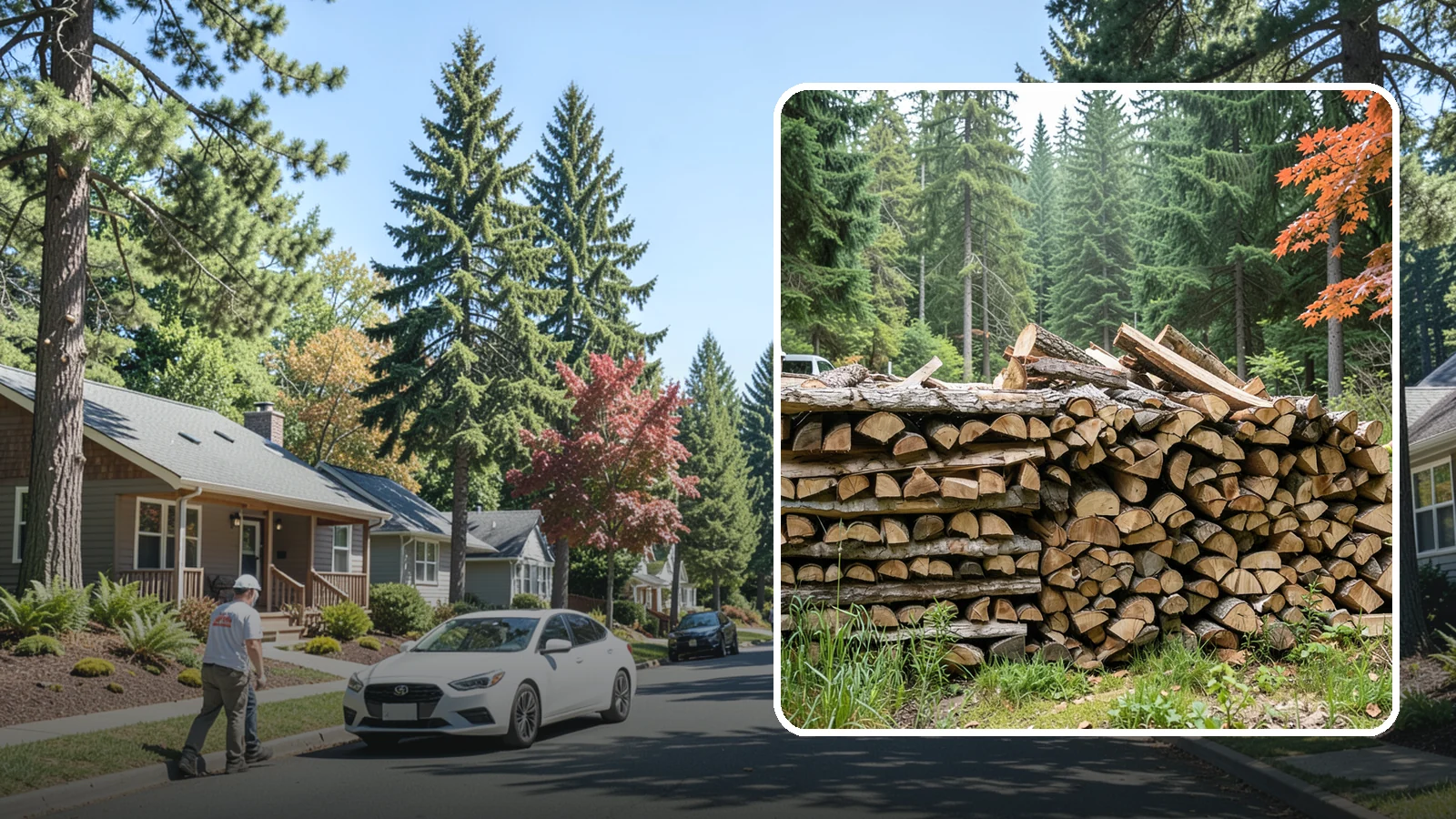 Two Cord Firewood in Orting, Pierce County, WA - Two full cords of seasoned firewood for households that rely on wood as a primary heat source.