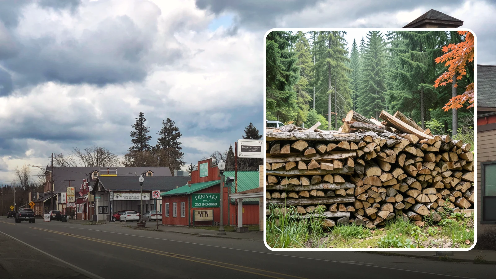 Two Cord Firewood in Roy, Pierce County, WA - Two full cords of seasoned firewood for households that rely on wood as a primary heat source.