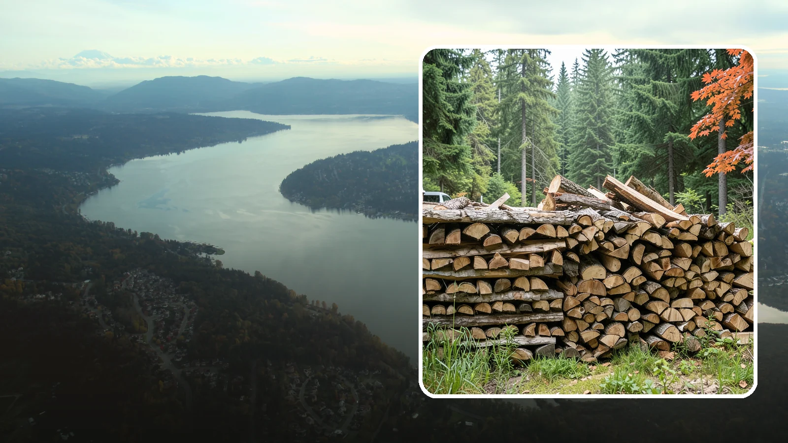 Two Cord Firewood in Sammamish, King County, WA - Two full cords of seasoned firewood for households that rely on wood as a primary heat source.
