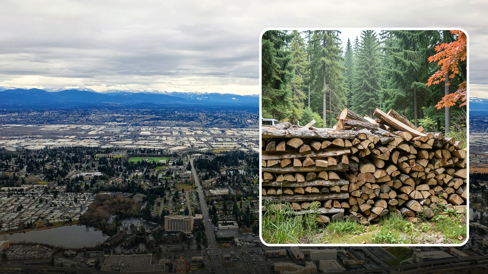 Two Cord Firewood in SeaTac, WA - Two full cords of seasoned firewood for households that rely on wood as a primary heat source.