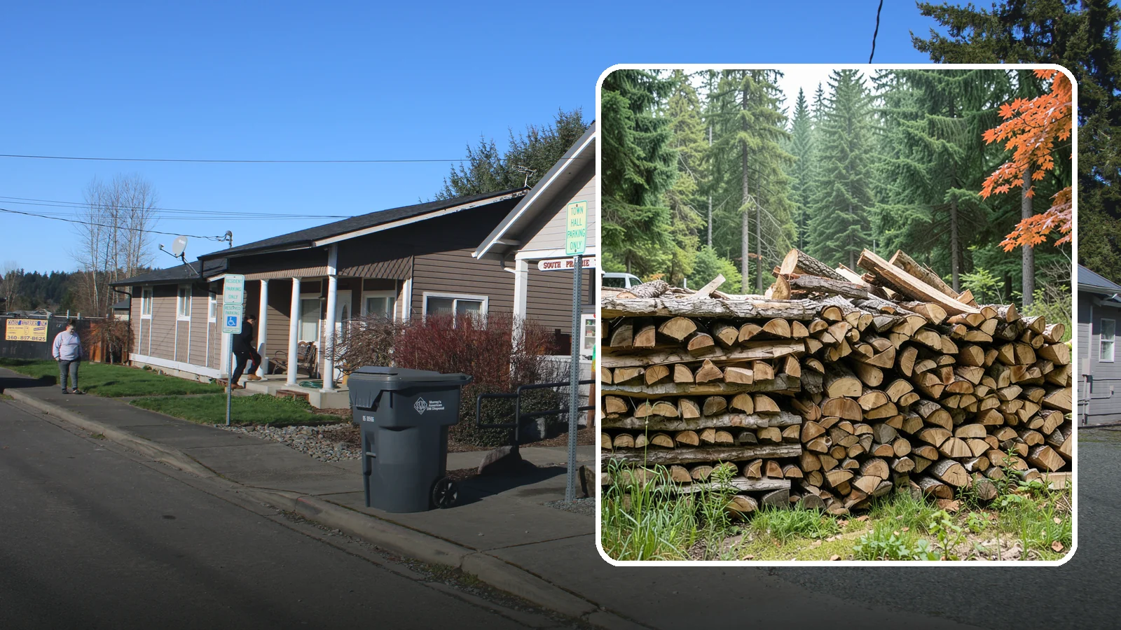 Two Cord Firewood in South Prairie, Pierce County, WA - Two full cords of seasoned firewood for households that rely on wood as a primary heat source.