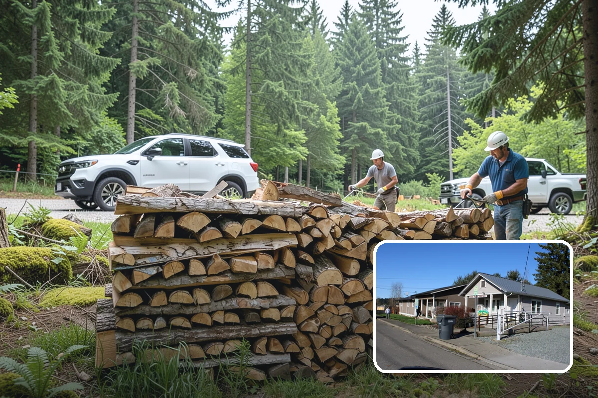 Two Cord Firewood in South Prairie, Pierce County, WA - Ample supply for daily wood-stove heating