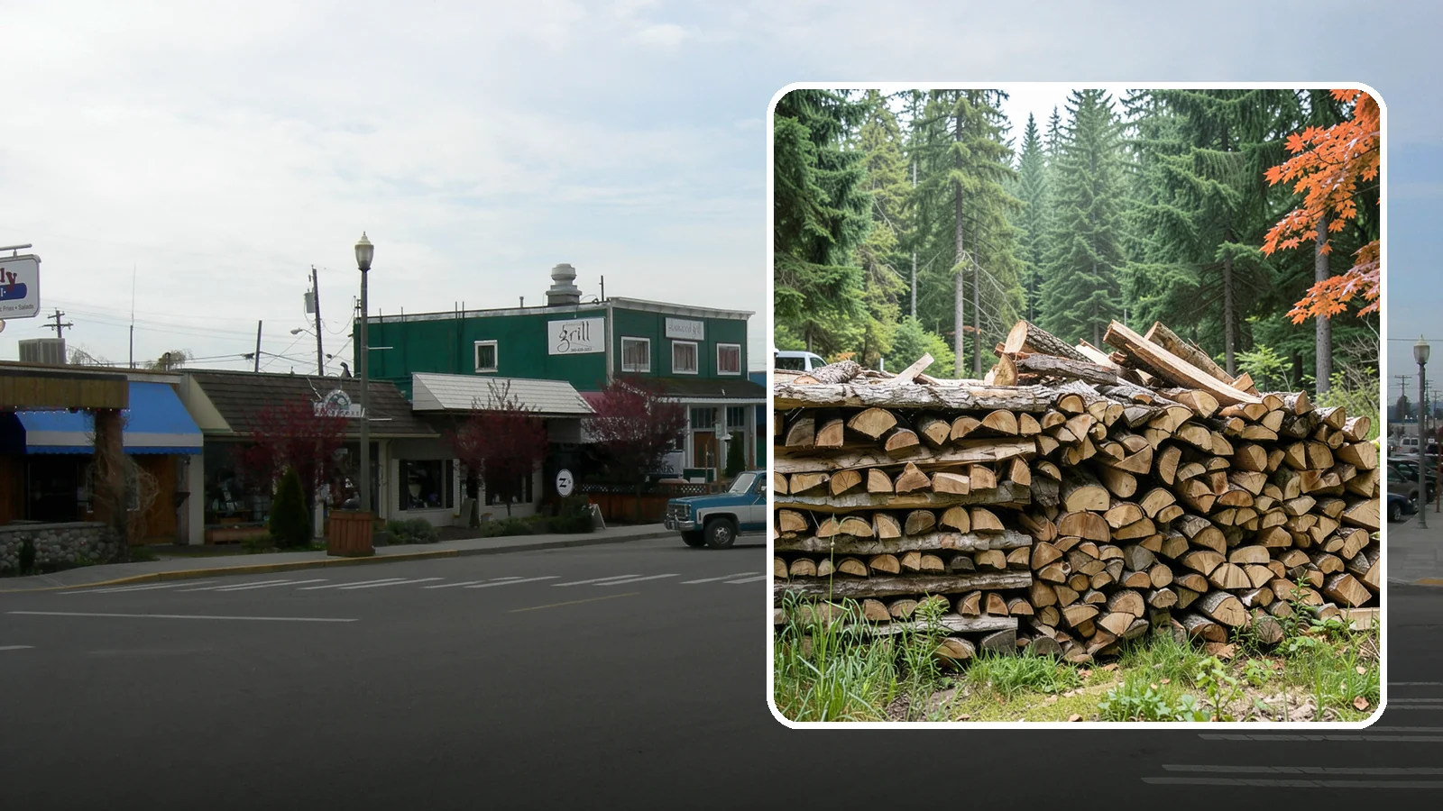 Two Cord Firewood in Stanwood, Snohomish County, WA - Two full cords of seasoned firewood for households that rely on wood as a primary heat source.