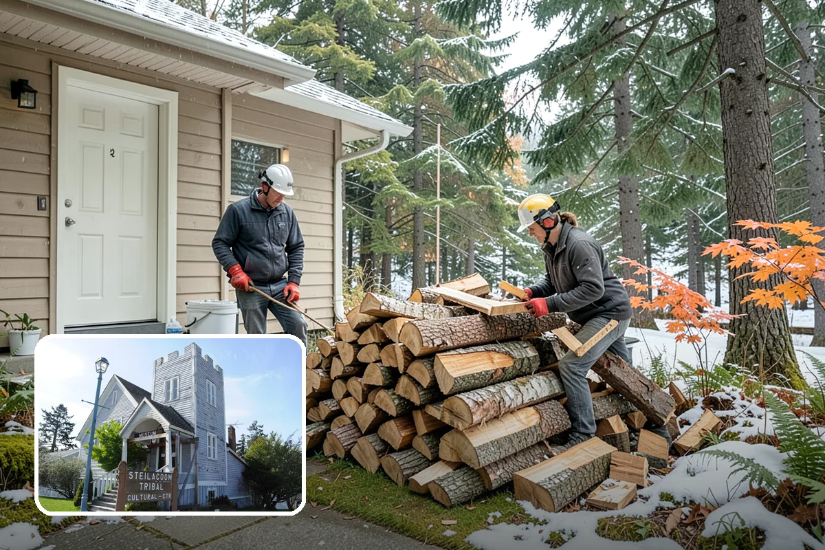 Two Cord Firewood in Steilacoom, Pierce County, WA - Ample supply for daily wood-stove heating