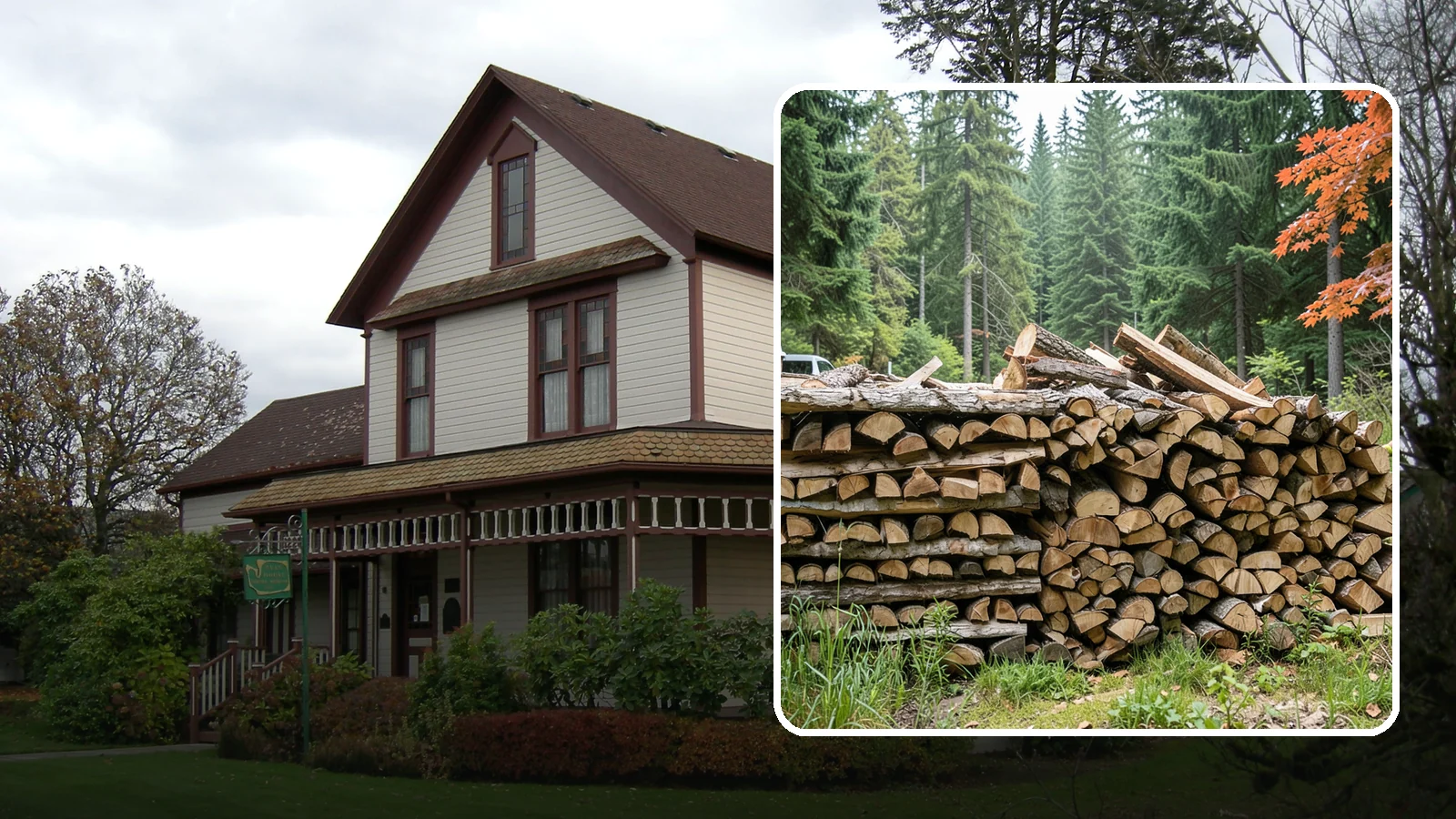 Two Cord Firewood in Sumner, Pierce County, WA - Two full cords of seasoned firewood for households that rely on wood as a primary heat source.