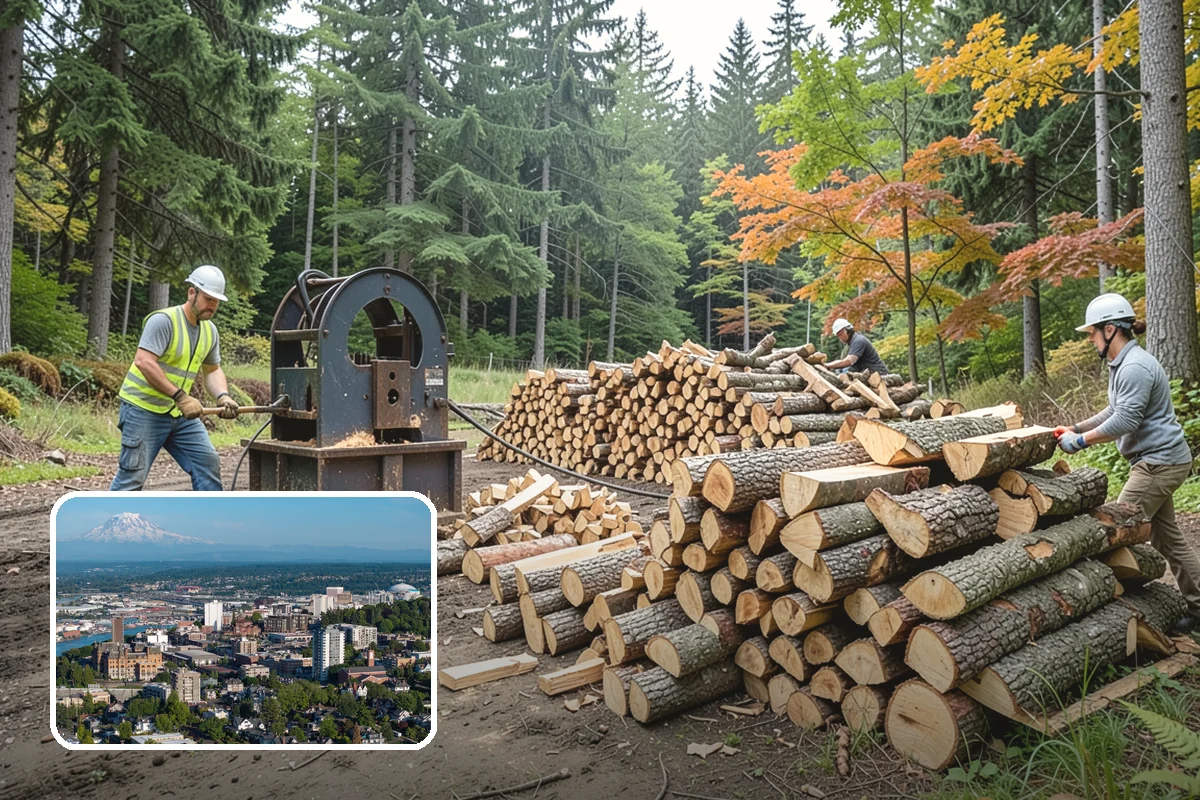 Two Cord Firewood in Tacoma, Pierce County, WA - Ample supply for daily wood-stove heating