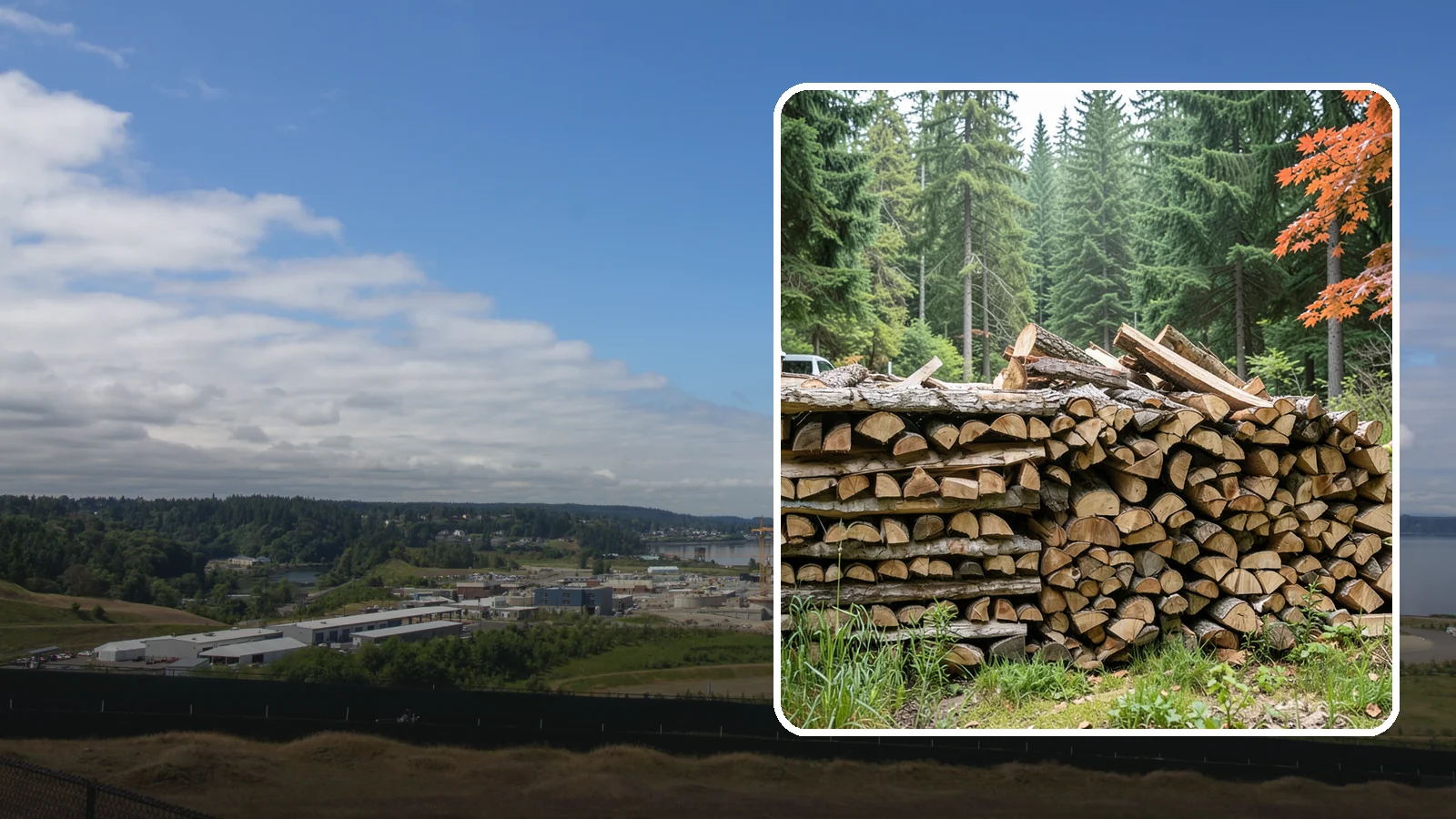 Two Cord Firewood in University Place, Pierce County, WA - Two full cords of seasoned firewood for households that rely on wood as a primary heat source.