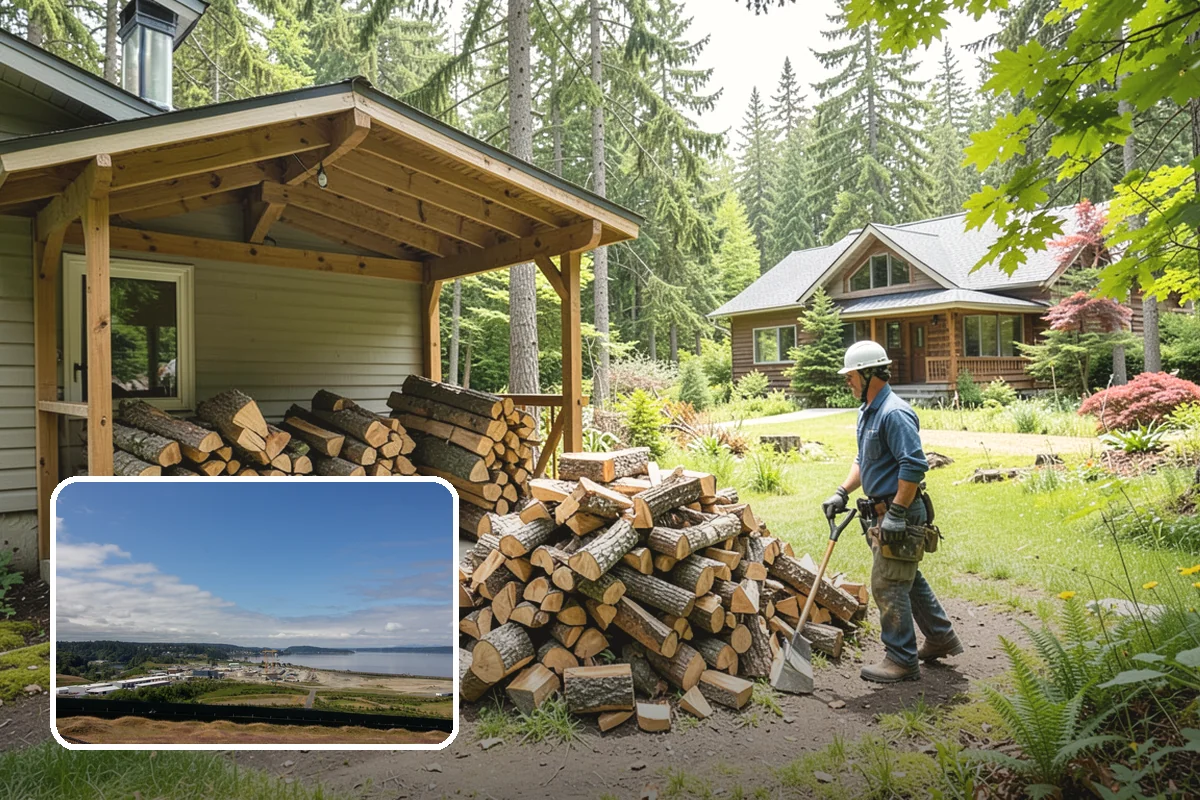 Two Cord Firewood in University Place, Pierce County, WA - Ample supply for daily wood-stove heating