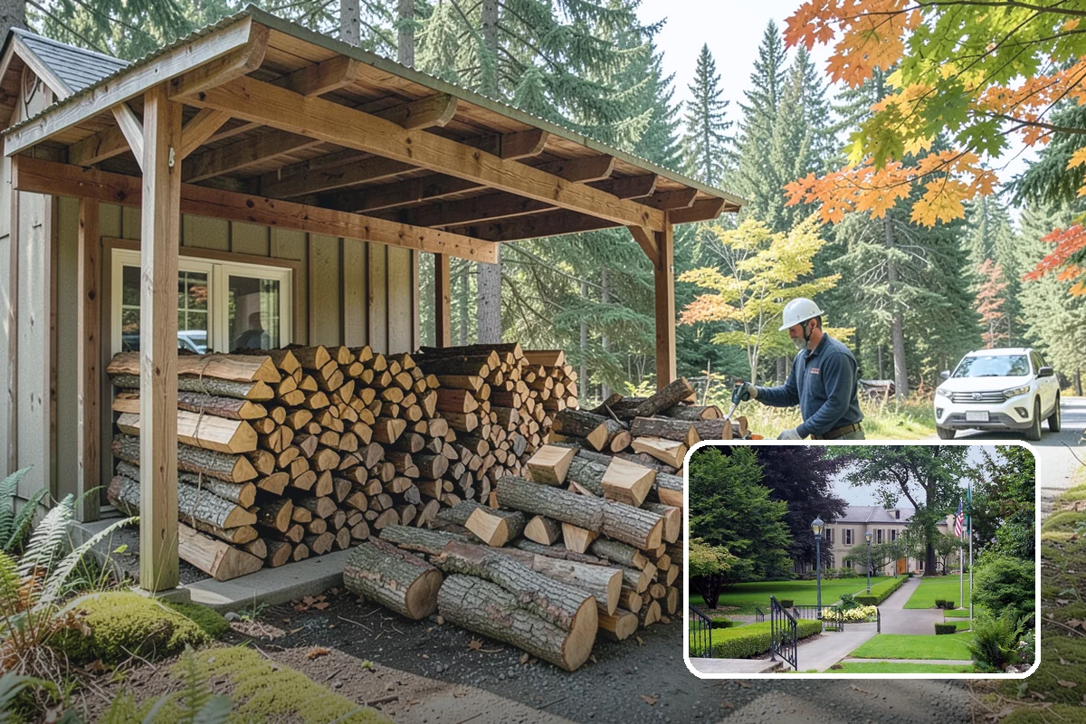 Two Cord Firewood in Woodinville, King County, WA - Ample supply for daily wood-stove heating