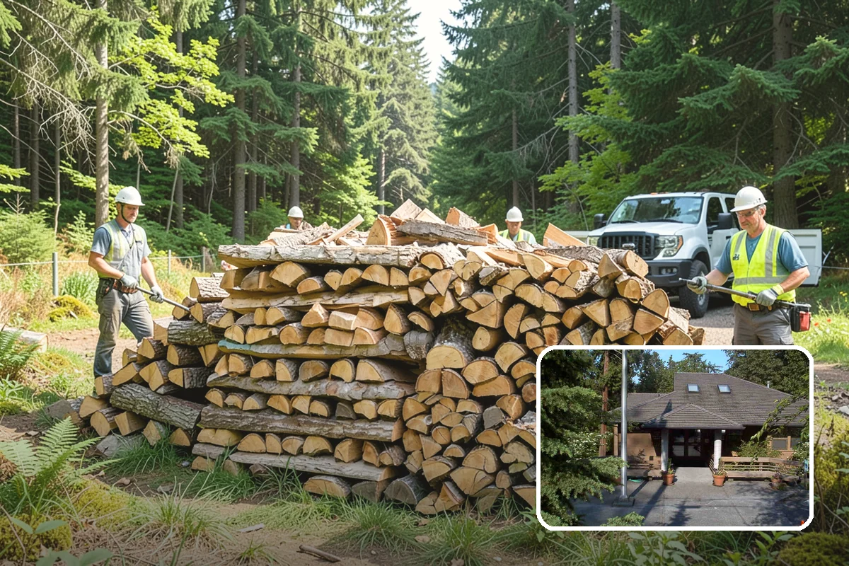 Two Cord Firewood in Yarrow Point, King County, WA - Ample supply for daily wood-stove heating