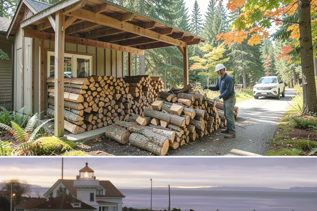 Ultra-Dry Firewood in Mukilteo, Snohomish County, WA - Ideal for deep winter when maximum heat and minimal smoke are the priority.