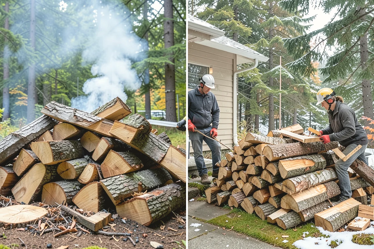 Ultra-Dry Firewood in Ruston, Pierce County, WA - We start with fully cured wood