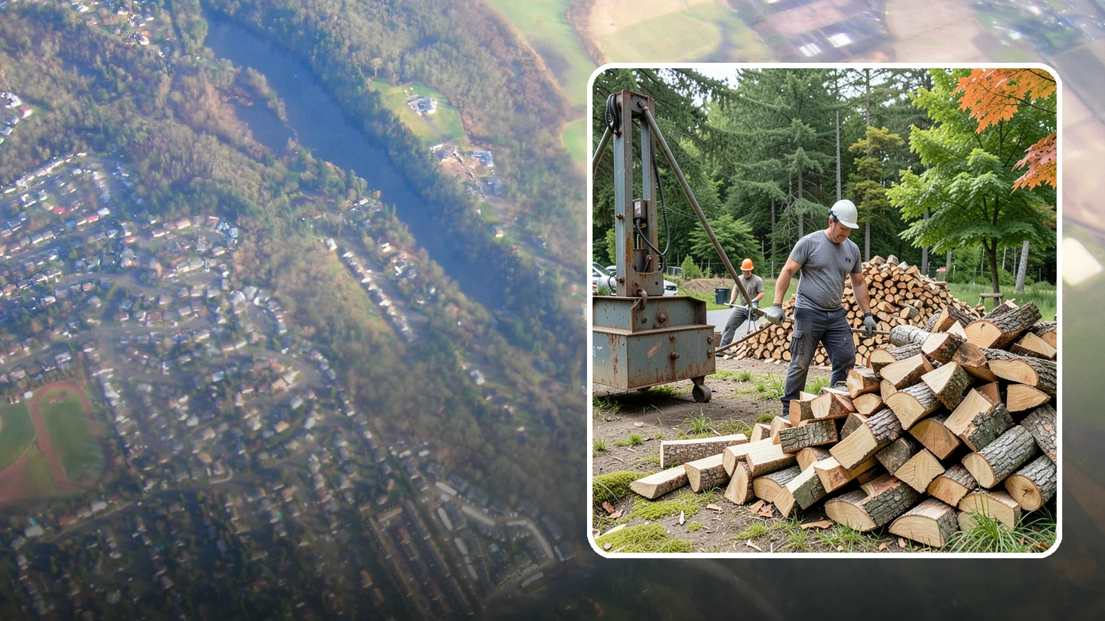 Urban Wood Recycling in Algona, King County, WA - We recover wood from urban tree work and turn it into firewood instead of letting it go to the chipper or landfill.