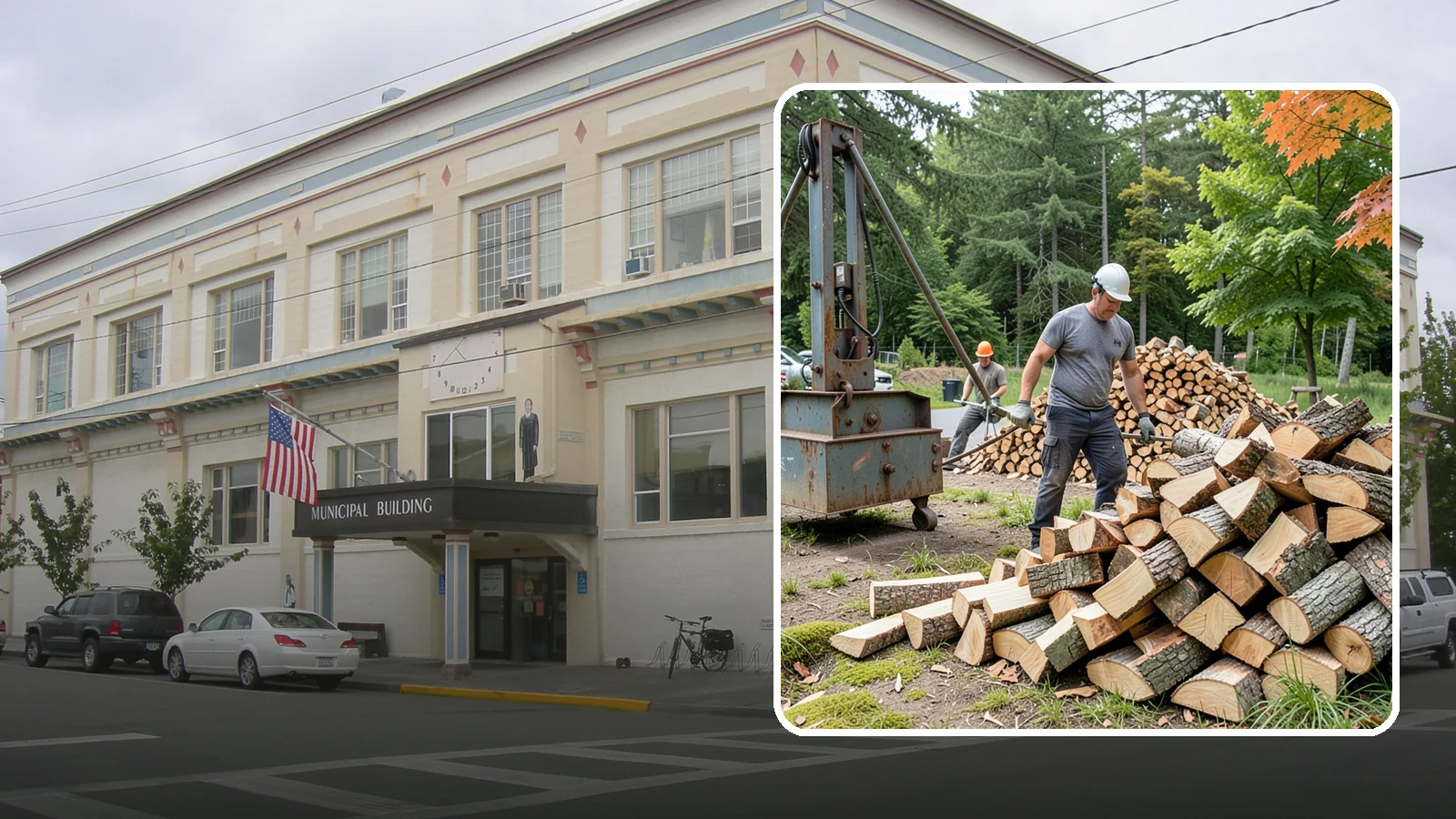 Urban Wood Recycling in Anacortes, Skagit County, WA - We recover wood from urban tree work and turn it into firewood instead of letting it go to the chipper or landfill.