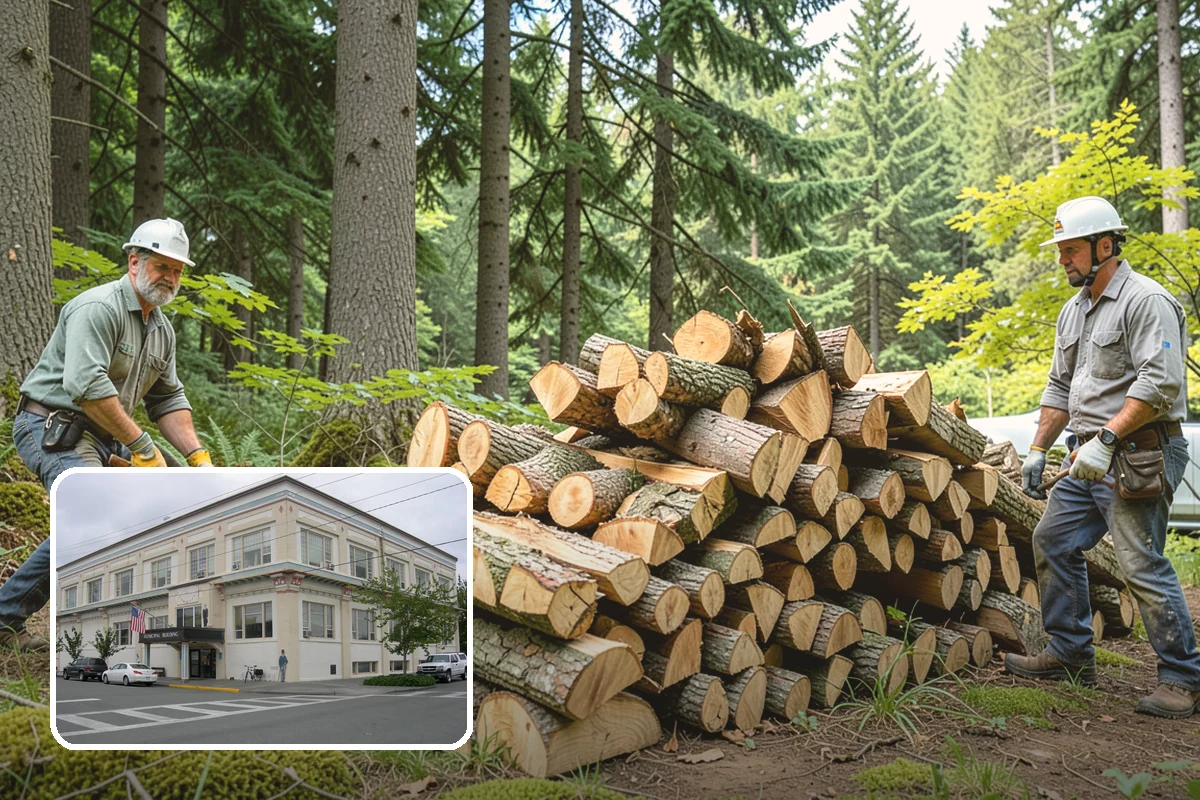 Urban Wood Recycling in Anacortes, Skagit County, WA - Recovers urban tree wood that would be wasted