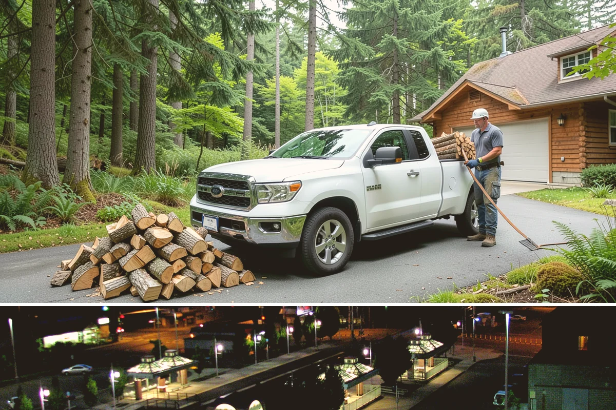 Urban Wood Recycling in Auburn, King County, WA - Recovered wood flows year-round, with demand for the finished firewood rising through fall and winter.