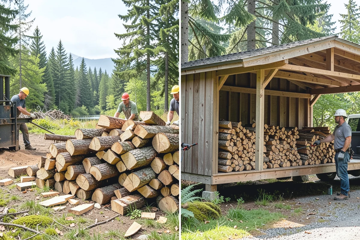 Urban Wood Recycling in Buckley, Pierce County, WA - Collect wood recovered from urban tree work