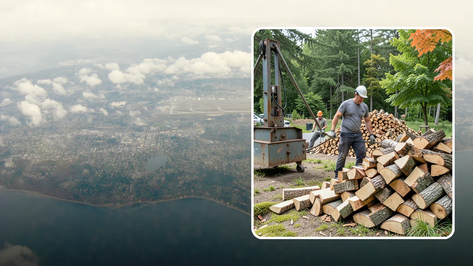 Urban Wood Recycling in Burien, King County, WA - We recover wood from urban tree work and turn it into firewood instead of letting it go to the chipper or landfill.