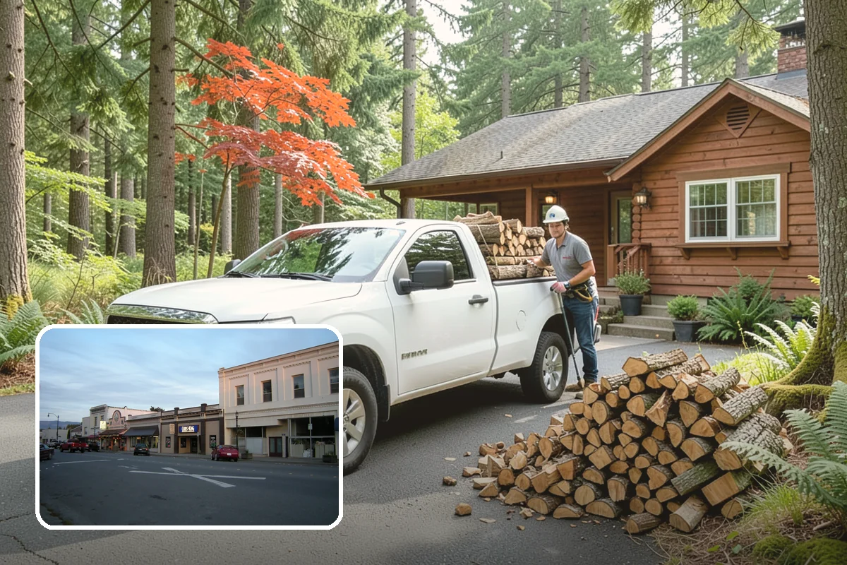 Urban Wood Recycling in Burlington, Skagit County, WA - Recovers urban tree wood that would be wasted