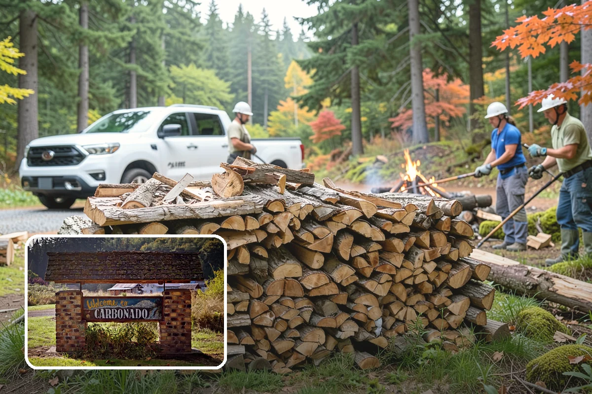 Urban Wood Recycling in Carbonado, Pierce County, WA - Recovers urban tree wood that would be wasted