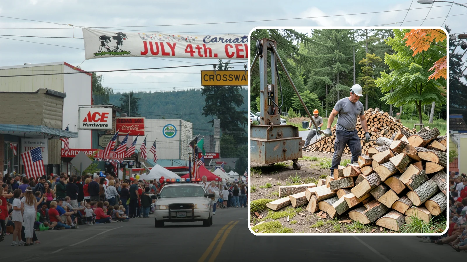 Urban Wood Recycling in Carnation, King County, WA - We recover wood from urban tree work and turn it into firewood instead of letting it go to the chipper or landfill.