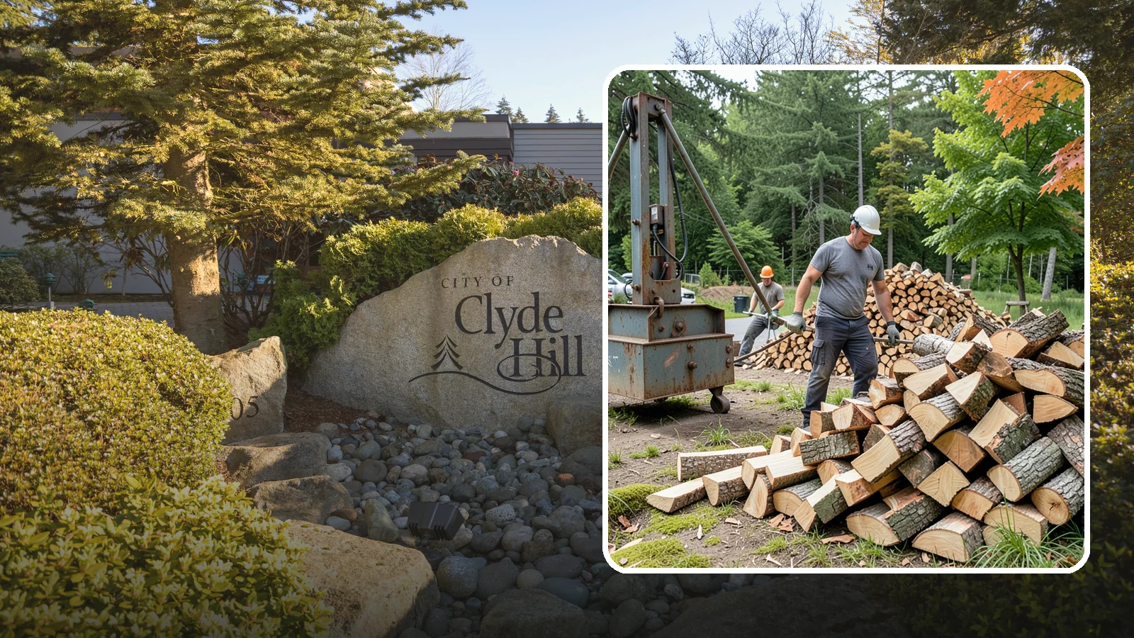 Urban Wood Recycling in Clyde Hill, King County, WA - We recover wood from urban tree work and turn it into firewood instead of letting it go to the chipper or landfill.