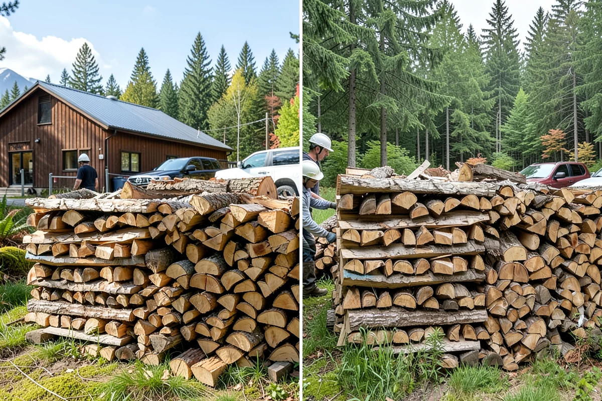 Urban Wood Recycling in Concrete, Skagit County, WA - Collect wood recovered from urban tree work