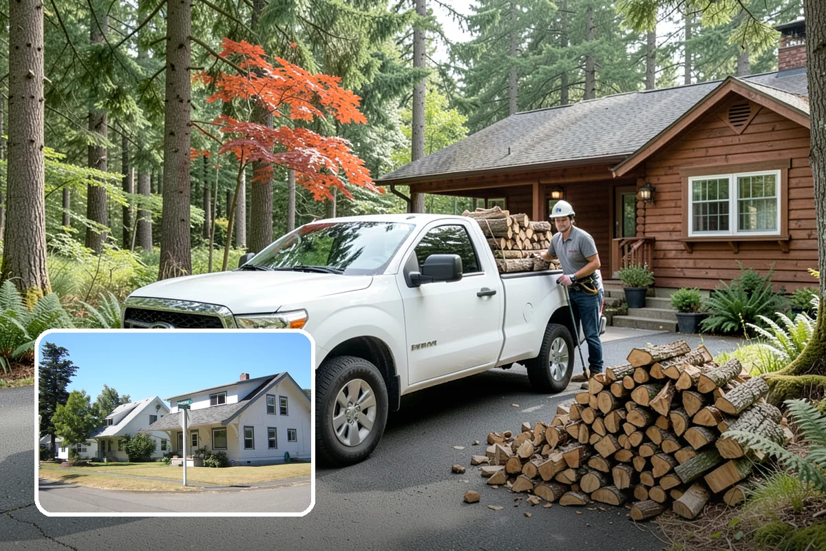 Urban Wood Recycling in DuPont, Pierce County, WA - Recovers urban tree wood that would be wasted