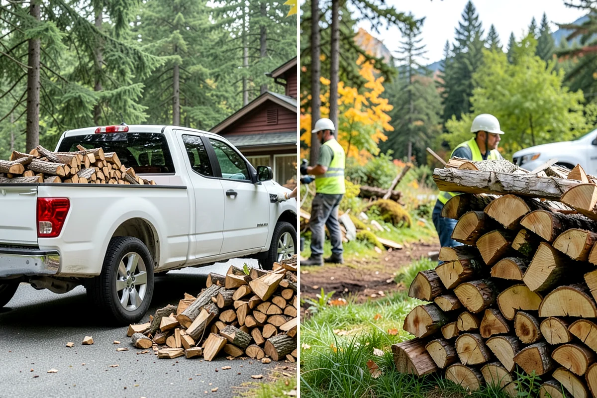 Urban Wood Recycling in DuPont, Pierce County, WA - Collect wood recovered from urban tree work