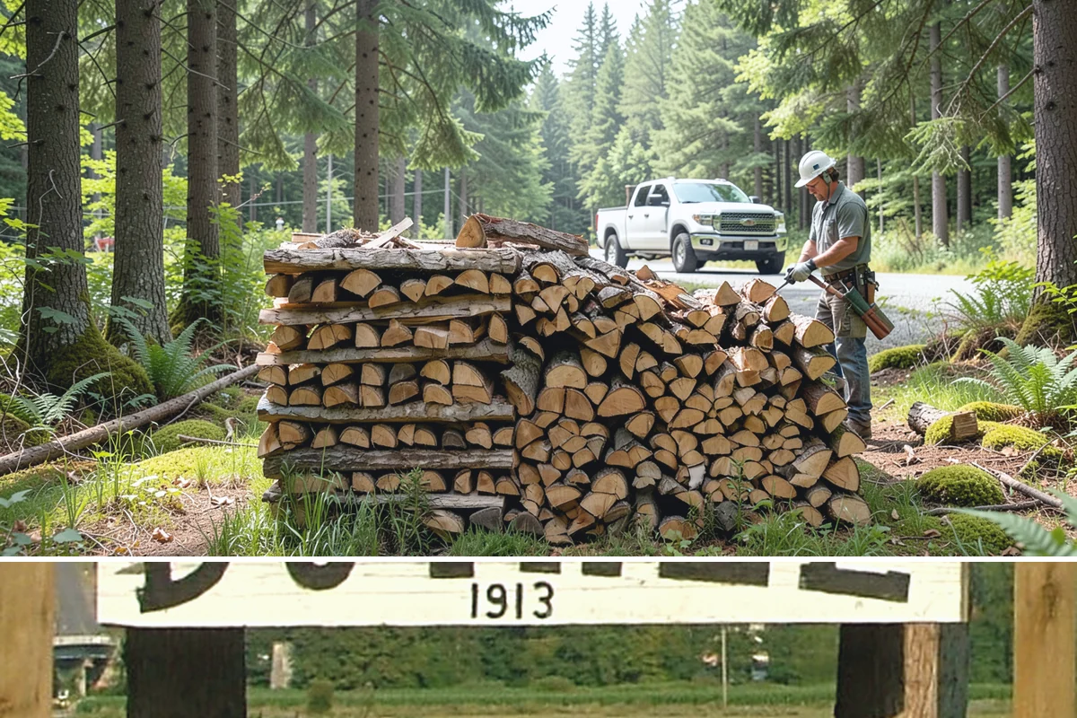 Urban Wood Recycling in Duvall, King County, WA - Recovered wood flows year-round, with demand for the finished firewood rising through fall and winter.
