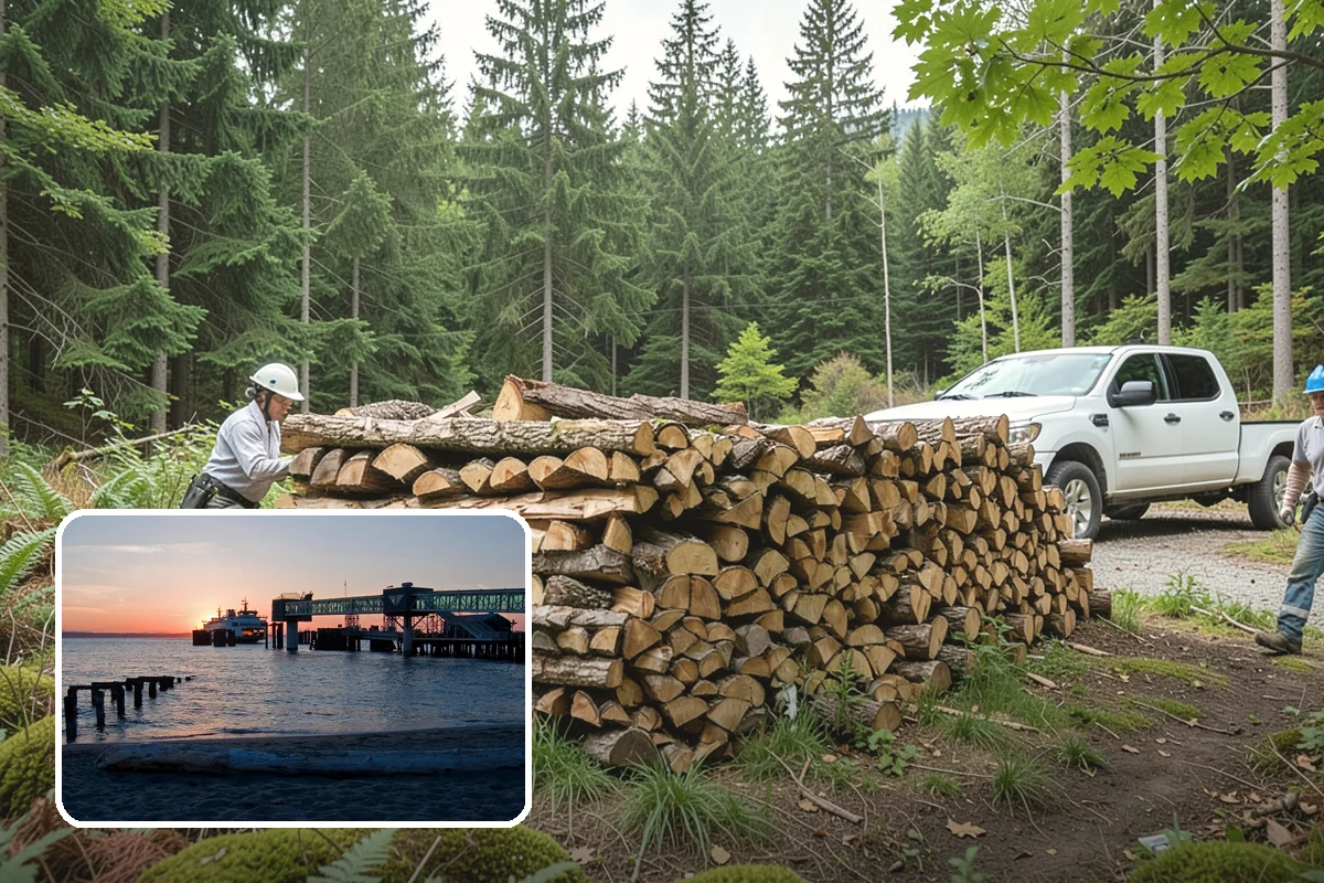 Urban Wood Recycling in Edmonds, Snohomish County, WA - Recovers urban tree wood that would be wasted