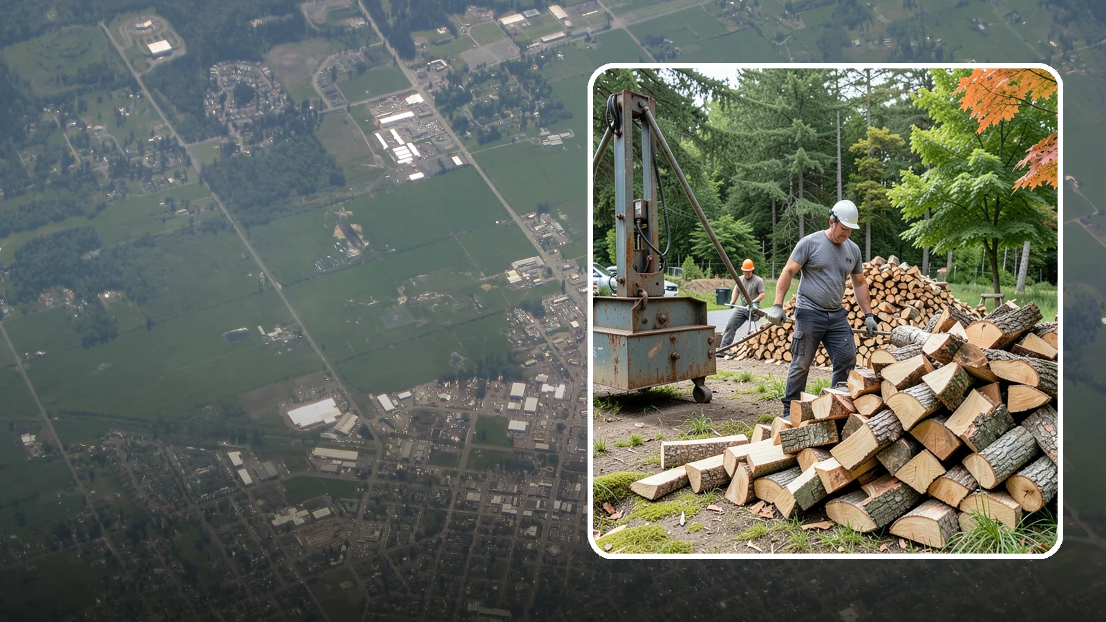 Urban Wood Recycling in Enumclaw, King County, WA - We recover wood from urban tree work and turn it into firewood instead of letting it go to the chipper or landfill.