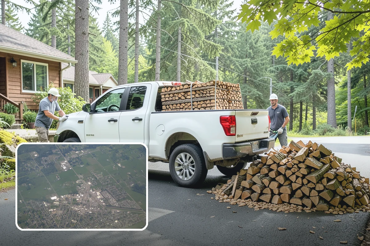 Urban Wood Recycling in Enumclaw, King County, WA - Recovers urban tree wood that would be wasted