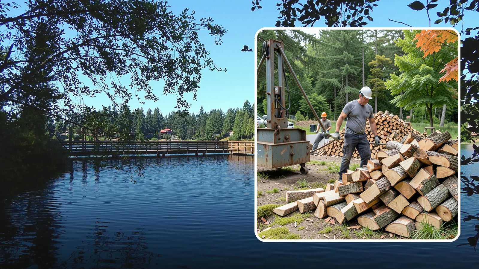Urban Wood Recycling in Federal Way, King County, WA - We recover wood from urban tree work and turn it into firewood instead of letting it go to the chipper or landfill.