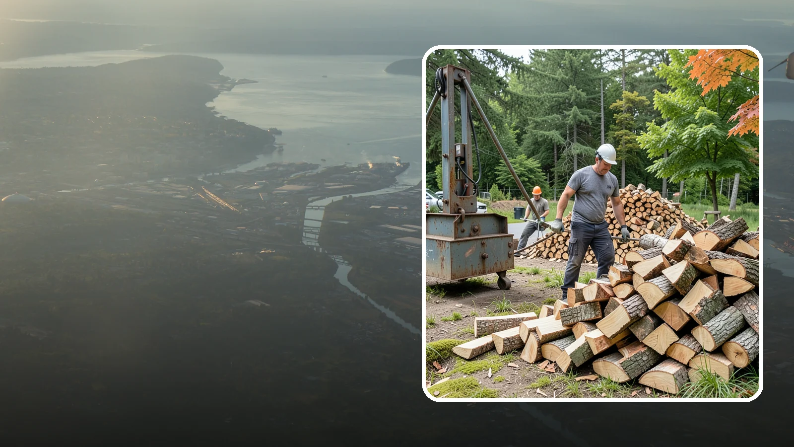 Urban Wood Recycling in Fife, Pierce County, WA - We recover wood from urban tree work and turn it into firewood instead of letting it go to the chipper or landfill.