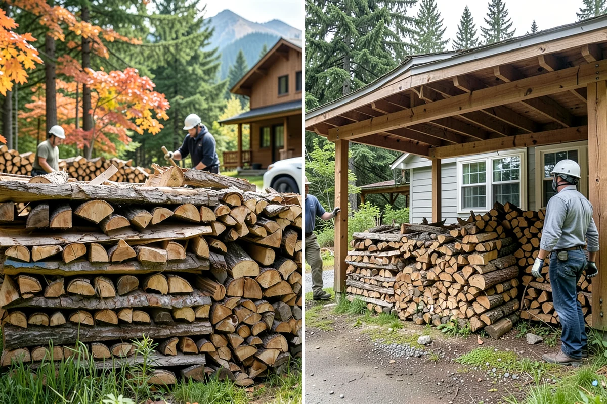 Urban Wood Recycling in Gig Harbor, Pierce County, WA - Collect wood recovered from urban tree work