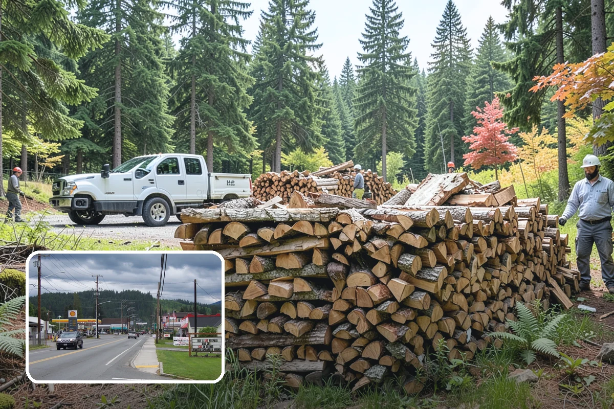 Urban Wood Recycling in Granite Falls, Snohomish County, WA - Recovers urban tree wood that would be wasted