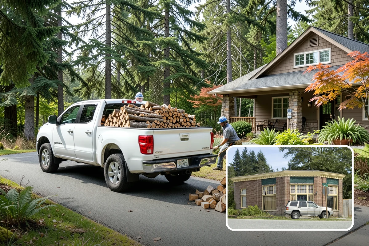 Urban Wood Recycling in Hamilton, Skagit County, WA - Recovers urban tree wood that would be wasted