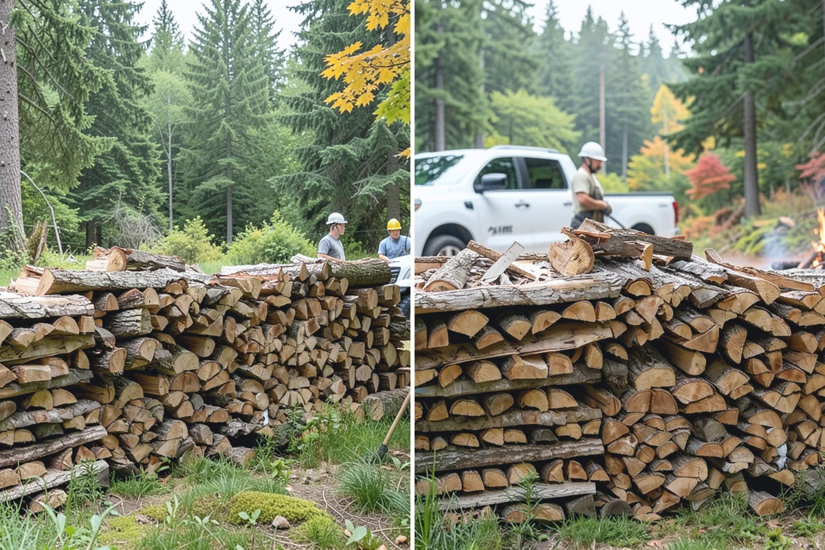 Urban Wood Recycling in Hamilton, Skagit County, WA - Collect wood recovered from urban tree work