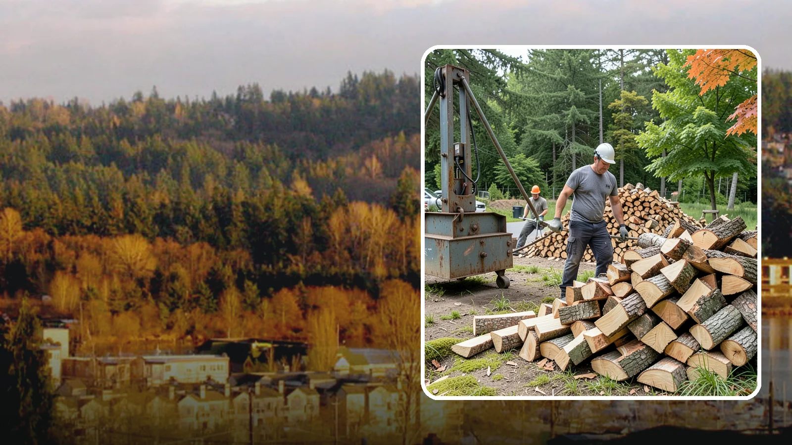 Urban Wood Recycling in Kenmore, King County, WA - We recover wood from urban tree work and turn it into firewood instead of letting it go to the chipper or landfill.