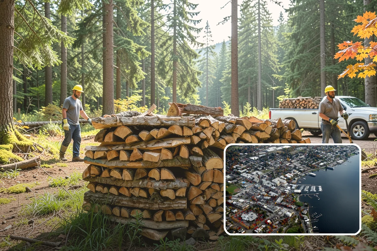 Urban Wood Recycling in Kirkland, King County, WA - Recovers urban tree wood that would be wasted
