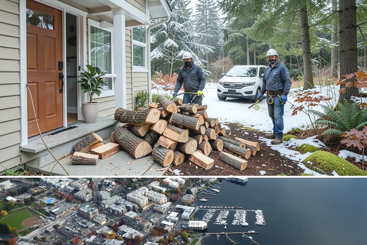 Urban Wood Recycling in Kirkland, King County, WA - Recovered wood flows year-round, with demand for the finished firewood rising through fall and winter.