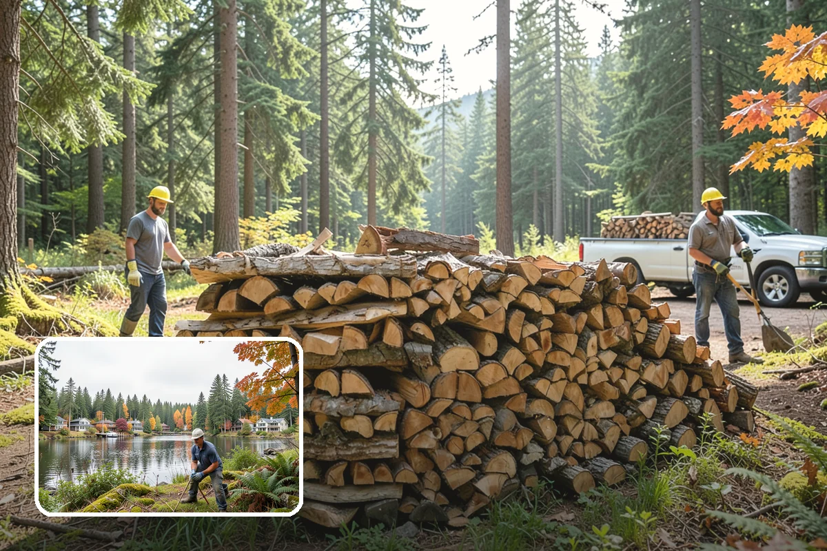 Urban Wood Recycling in La Conner, Skagit County, WA - Recovers urban tree wood that would be wasted