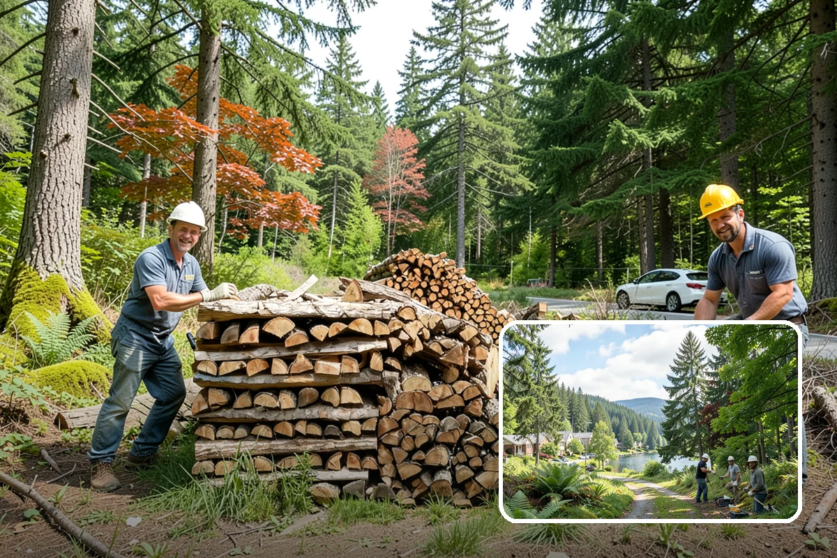 Urban Wood Recycling in Lake Forest Park, King County, WA - Recovers urban tree wood that would be wasted