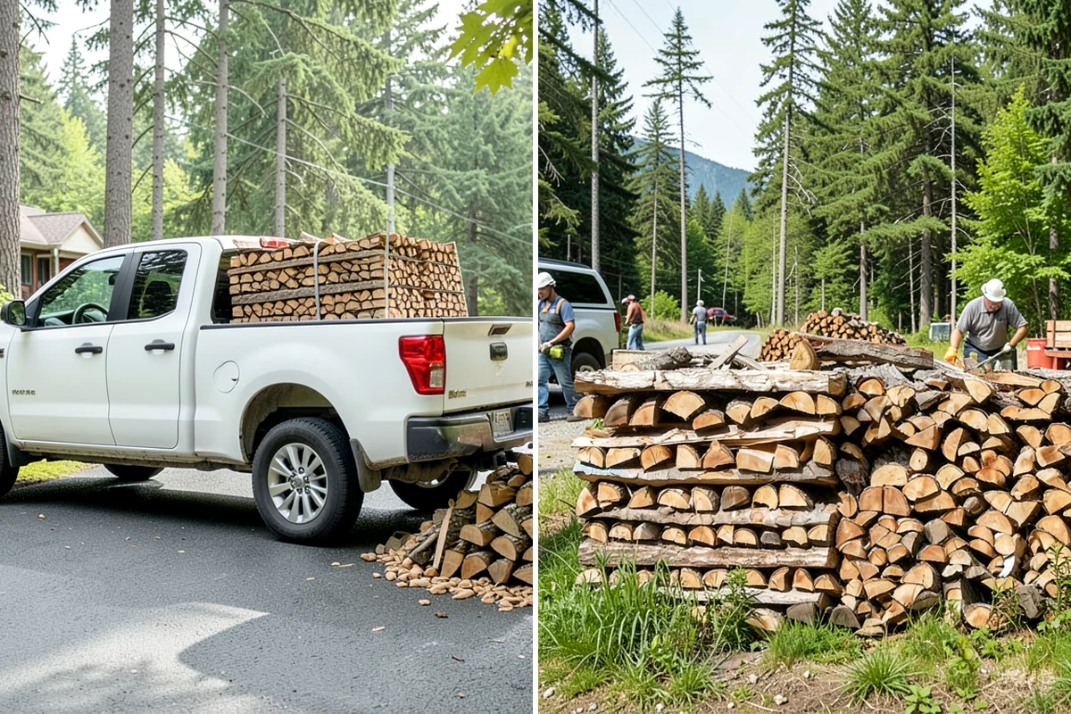 Urban Wood Recycling in Lake Forest Park, King County, WA - Collect wood recovered from urban tree work
