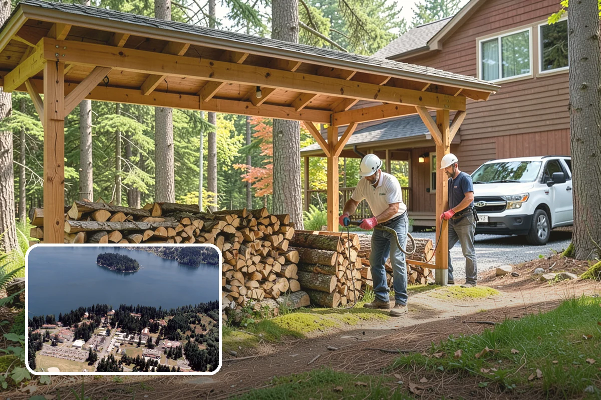 Urban Wood Recycling in Lakewood, Pierce County, WA - Recovers urban tree wood that would be wasted