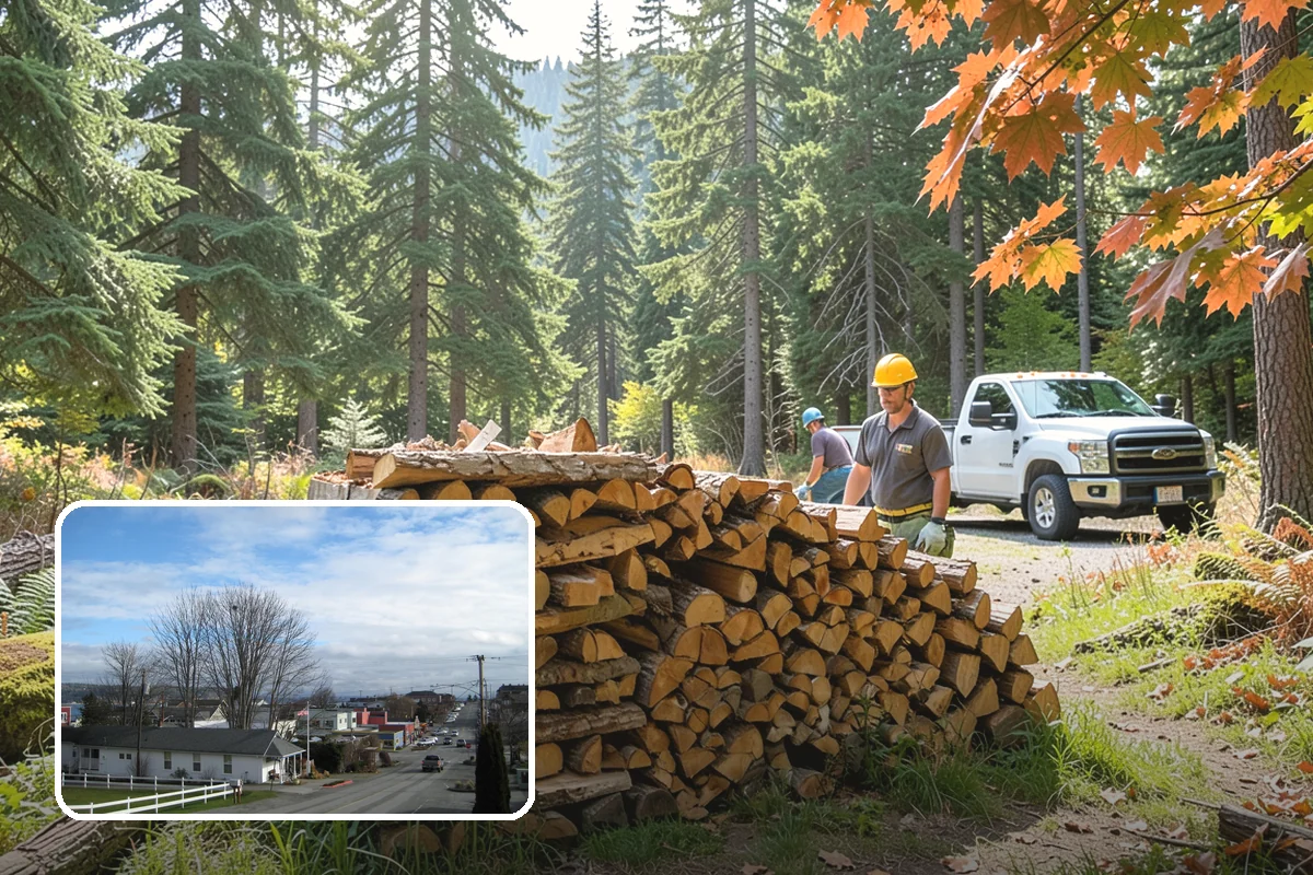 Urban Wood Recycling in Langley, WA - Recovers urban tree wood that would be wasted