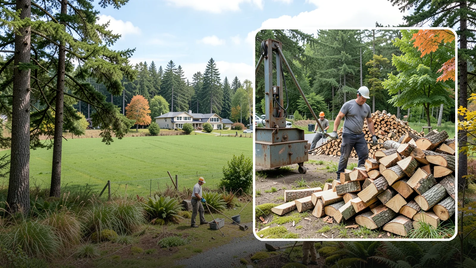 Urban Wood Recycling in Lyman, Skagit County, WA - We recover wood from urban tree work and turn it into firewood instead of letting it go to the chipper or landfill.
