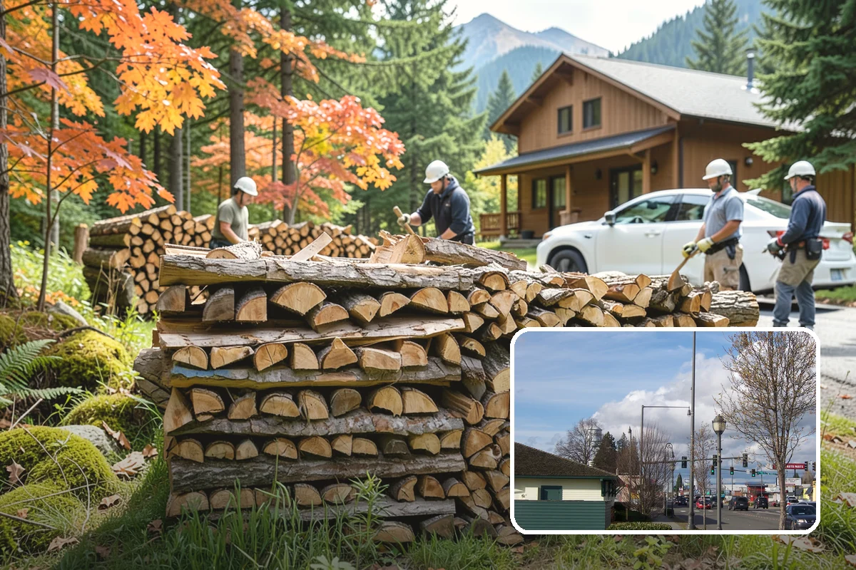 Urban Wood Recycling in Marysville, Snohomish County, WA - Recovers urban tree wood that would be wasted